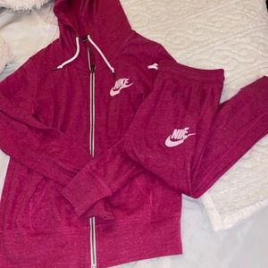 Pink Nike sweatsuit